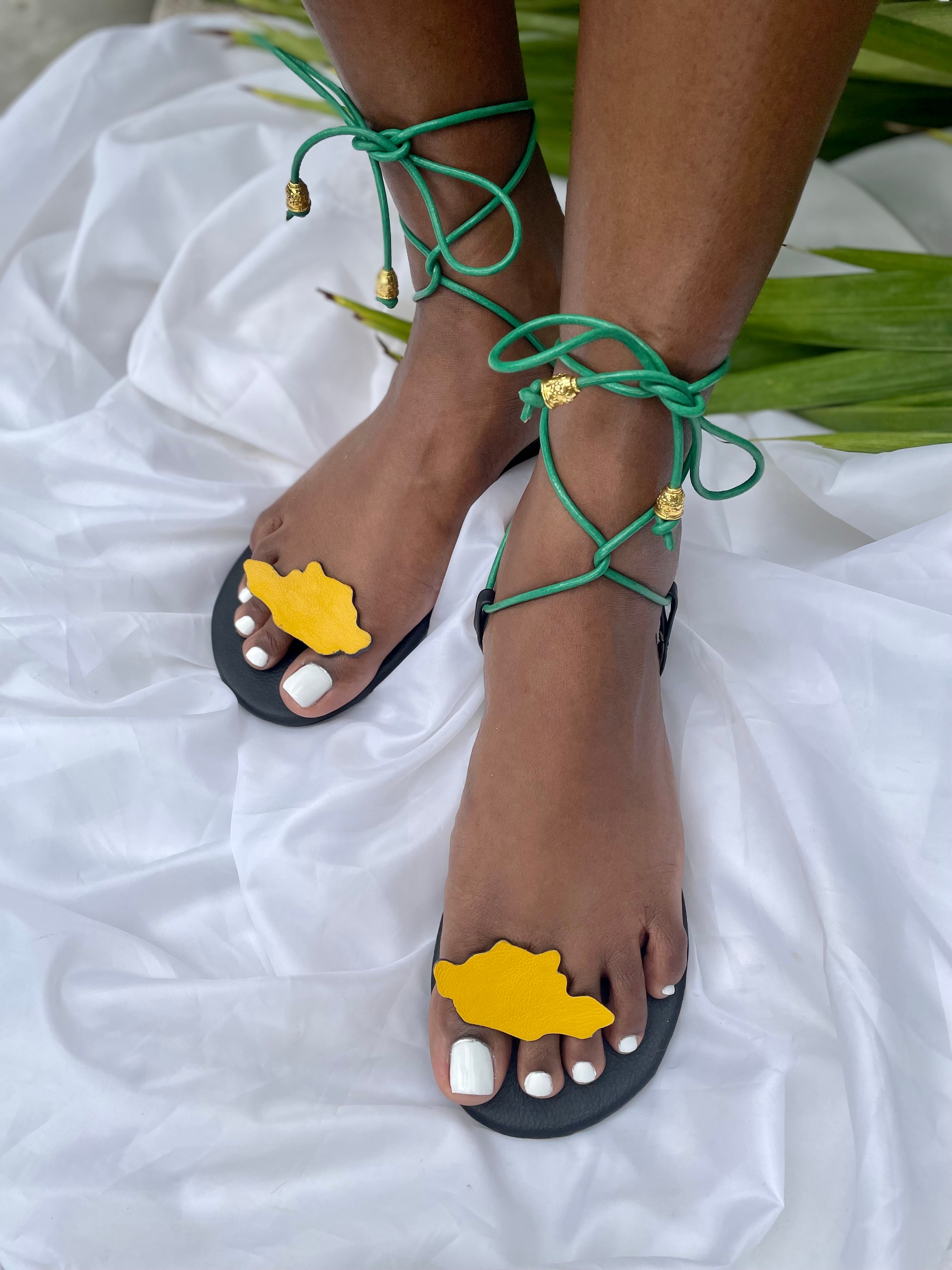 Sweet Jamaica Wrap Sandals